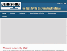 Tablet Screenshot of jerry-rig.com